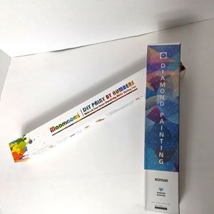 DIY kits paint by number cat & diamond painting umbrellas NIB